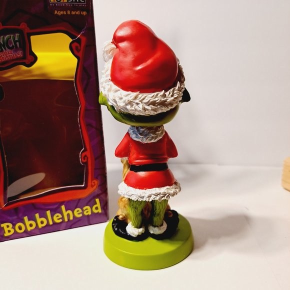 VTG Dr. Seuss How The Grinch Stole Christmas Grinch Bobblehead 2002 by ToySite - Picture 9 of 11